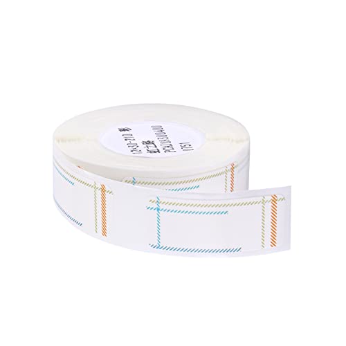 YIWEOG Thermodruck Etikett Papier Barcode Preis Größe Name Leere Etiketten Wasserdicht Reißfest 12 * 30mm 210 Stück/Rolle für Home Organizer Supermarkt Store Catering von YIWEOG