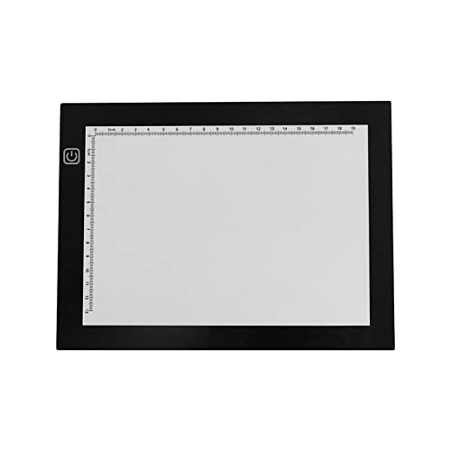 YIWEOG Tragbare A5 Light Box Tracer USB Powered ultradünne LED Artcraft Light Pad Copy Board mit Skala 3 Level Einstellbare Helligkeit für Künstler Skizzieren Zeichnung Aimation von YIWEOG