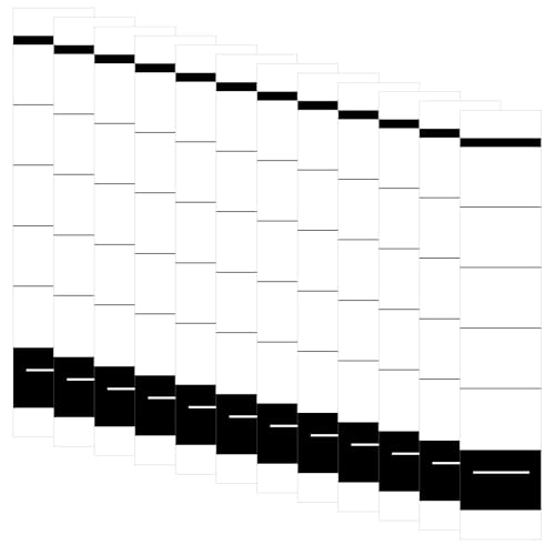 YIWONFU 100 Stück 3.6 * 19 cm Ordner Rückenschilder Selbstklebend Breit Ordnerrücken Aufkleber für 5 cm Schmale Ordner, Ordner Etiketten Weiß für Schulen, Büros, Archive, Labore von YIWONFU