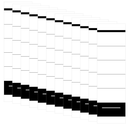 YIWONFU 100 Stück 5.4 * 19 cm Ordner Rückenschilder Selbstklebend Breit Ordnerrücken Aufkleber für 8 cm Schmale Ordner, Ordner Etiketten Weiß für Schulen, Büros, Archive, Labore von YIWONFU