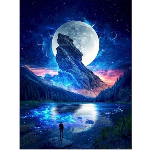 YIYUE 5D Diamond Painting Kits Bilder für Erwachsene, Planet DIY Diamant Malerei Painting Bilder Set, Diamond Art Full Runder Malen Nach Zahlen Erwachsene Set (35x45cm), Nr. 4 von YIYUE