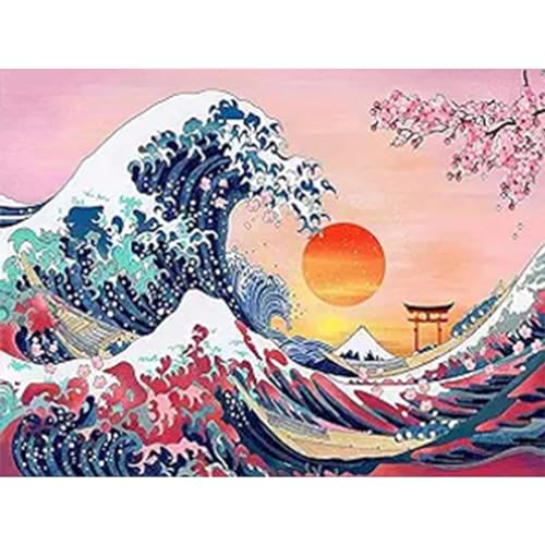 YIYUE 5D Diamond Painting Kits Bilder für Erwachsene, Sonne DIY Diamant Malerei Painting Bilder Set, Diamond Art Full Runder Malen Nach Zahlen Erwachsene Set (35x45cm), Nr. 11 von YIYUE