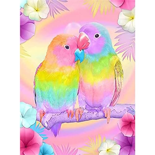 YIYUE 5D Diamond Painting Kits Bilder für Erwachsene, Vogel DIY Diamant Malerei Painting Bilder Set, Diamond Art Full Runder Malen Nach Zahlen Erwachsene Set (35x45cm), Nr. 5 von YIYUE