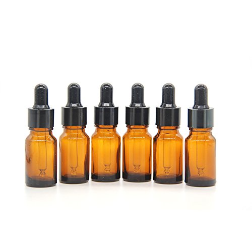 YIZHAO Pipettenflasche 10ml, Apothekerflasche Braunglas mit [Dropper Pipette Glas], Braunglasflasche für Ätherische Öl, Parfümöle,Aromatherapie,Düfte,Flüssigkeit – 12Pcs von YIZHAO