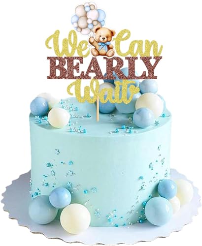 Bären Cupcake Topper, Bär Kuchen Topper, Bear Cake Toppers, Bär Tortendeko, Bär Thema Cupcake Topper, Bär Kuchen Dekoration, Bär Cupcake Toppers, Muffin Deko,Babyparty Kuchen Deko von YIZHIXIANGQ