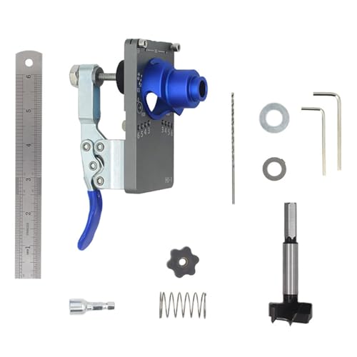 35 Mm Verdeckte Scharnierlehre Bohrloch Bohrführung Fräser Bit Set Tür Bohrloch Schablone Und Bit Für Schranktür von YIZITU