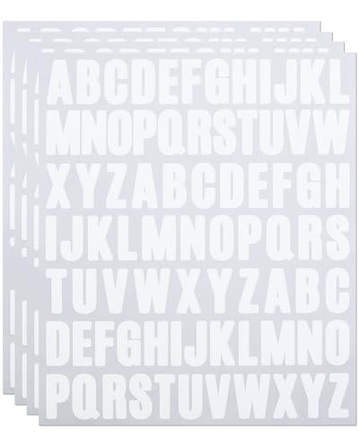 Selbstklebende Vinyl-Buchstaben-Zahlen-Aufkleber, 2,5 cm, 312 Stück, selbstklebend, Alphabet-Symbol-Aufkleber für Scrapbooking, Flaschendekoration, Weiß Selbstklebende Vinyl-Buchstaben-Zahlen-Aufkleber, 2,5 cm, 312 Stück, selbstklebend, Alphabet-Symbol-Aufkleber für Scrapbooking, Flaschendekoration, Weiß von YJKEAI