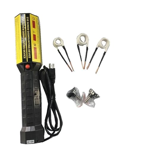 Heat Induction Tool - 1000W 110V/220v Handhled Magnetic Induction Heater Kit with 3 Coils, Rusty Screw Removing Tool，Fast Heating and No Open Flame Is Generated, Efficient Heat Dissipation and Safe To von YJMYLTO