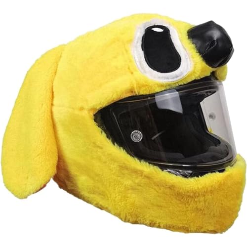 YJMYLTO Motorradhelm-Überzug, pelziger Motorradhelm-Überzug, lustiger Motorradhelm-Hut, Integralhelm-Überzug for Integralhelme Männer und Frauen(L) von YJMYLTO