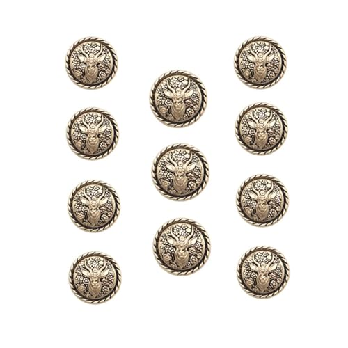 1 Set Löwen-Metallknöpfe für Anzug, Blazer, Jacke, Sportmantel, DIY-Bastelstoff, F-18–23,0 mm von YJMYZ