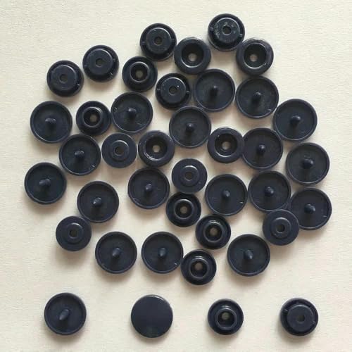 10/20/50/100/150 Sets T5 12mm runde Druckknöpfe für Kinderkleidung DIY Nähzubehör Druckknopf-Marineblau-150 Set von YJMYZ