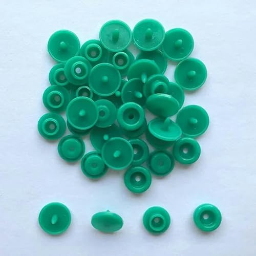 10/20/50/100/150 Sets T5 12mm runde Druckknöpfe für Kinderkleidung DIY Nähzubehör Druckknopf-dunkelgrün-100 Set von YJMYZ