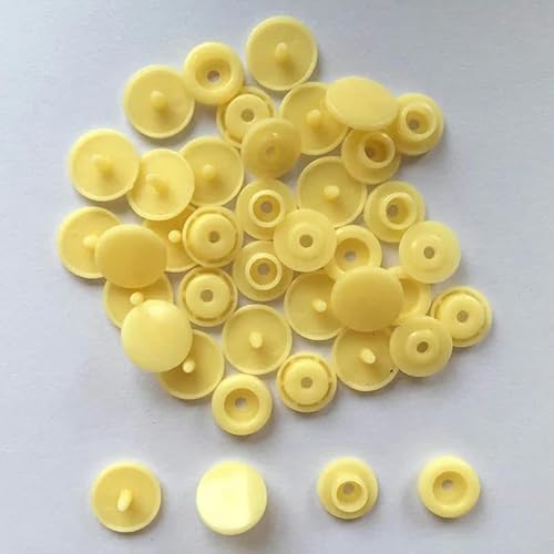 10/20/50/100/150 Sets T5 12mm runde Druckknöpfe für Kinderkleidung DIY Nähzubehör Druckknopf-mi huang-150 Set von YJMYZ