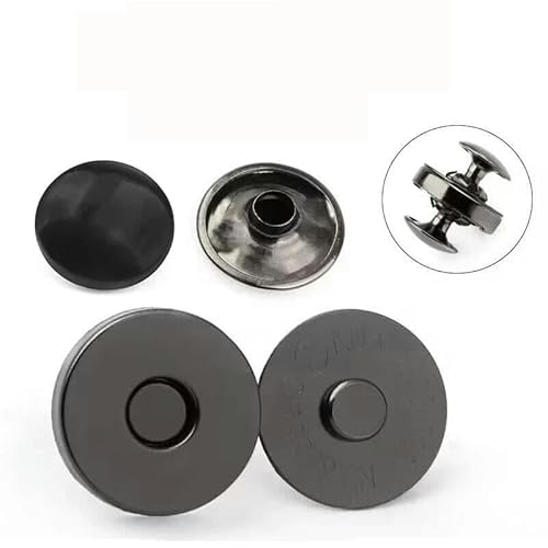 10 Sets Metall-Doppelnieten-Magnetverschlüsse, Knöpfe, Verschluss, Taschenpresse, Schnalle, Geldbörse, Handtasche, Kleidung, DIY-Zubehör, 14 mm, 18 mm, 10 Set von YJMYZ