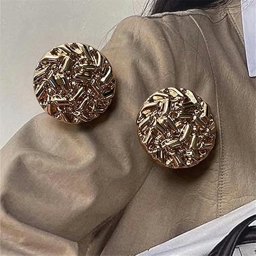 10 Stück/Lot Luxus Gold Metall Nähknöpfe Kreative Pullover Mantel Kleidungszubehör Dekorative Knöpfe-10 Stück Gold-18mm von YJMYZ