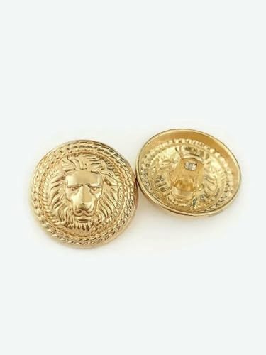 10 Stück Metallknöpfe für Bekleidungsdesigner, handgefertigt, Luxus-Kleidungsstück, Nähzubehör, dekoratives Mantelhandwerk, HandmadDIY-1 Gold-17,5 mm, 10 Stück 10 Stück Metallknöpfe für Bekleidungsdesigner, handgefertigt, Luxus-Kleidungsstück, Nähzubehör, dekoratives Mantelhandwerk, HandmadDIY-1 Gold-17,5 mm, 10 Stück von YJMYZ