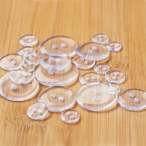 100–1000 Stück 4/2 Löcher weiß schwarz transparente Harzknöpfe zum Basteln von Kleidung 9 10 11 15 18 20 23 25 mm-SMB-TM-23,0 mm 200 Stück von YJMYZ