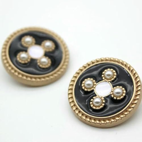 2 Stück/viel Retro Metallknopf Blazer Dekorativer Knopf Mantel Perle Legierung Hochfuß Schnalle DIY Kleidung ZubehörYS201013-2-YS609-76-23.0mM 2 Stück/viel Retro Metallknopf Blazer Dekorativer Knopf Mantel Perle Legierung Hochfuß Schnalle DIY Kleidung ZubehörYS201013-2-YS609-76-23.0mM von YJMYZ