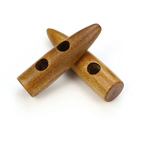 20 Stück 30–60 mm Olivenholz-Windmantel-Hornschnalle Nähknopf Dufflecoat Mantelknopf Kleidungszubehör-3–6 cm von YJMYZ