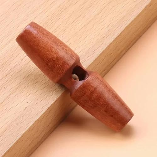 20 Stück Olivenknöpfe Holzknöpfe zum Nähen Basteln Kleidung Mantel Außenpullover Knopf Lange Streifen Druckknöpfe Nähzubehör-C-4CM von YJMYZ