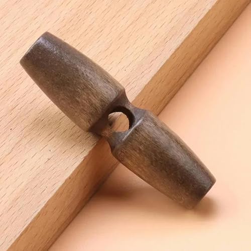 20 Stück Olivenknöpfe Holzknöpfe zum Nähen Basteln Kleidung Mantel Außenpullover Knopf Lange Streifen Druckknöpfe Nähzubehör-D-4CM von YJMYZ