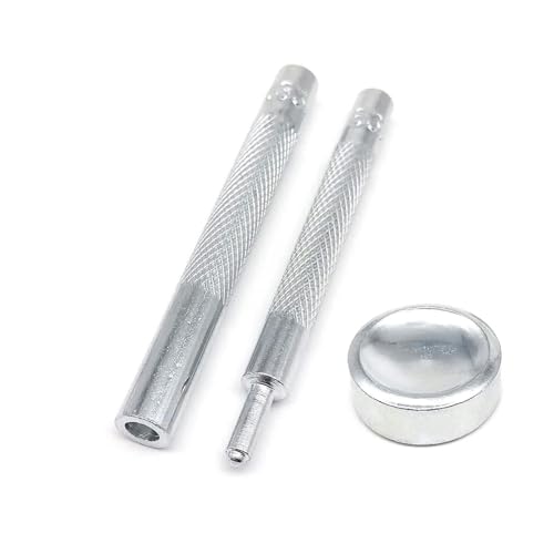 25 Sets 10 mm 12,5 mm 15 mm #633 655 831 201 Metall-Druckknopf-Nieten für Ledertaschen, Kleidung, Jacken, Mäntel, Reparaturwerkzeug für 633 von YJMYZ