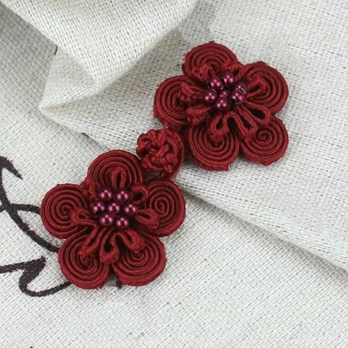5 Paar chinesische Frosch-Verschlussknöpfe, Knotenverschluss, Nähen, handgefertigt, Blumenhandwerk, DIY, Cheongsam-Stoffknopf, 5–3 x 6,5 cm 5 Paar chinesische Frosch-Verschlussknöpfe, Knotenverschluss, Nähen, handgefertigt, Blumenhandwerk, DIY, Cheongsam-Stoffknopf, 5–3 x 6,5 cm von YJMYZ