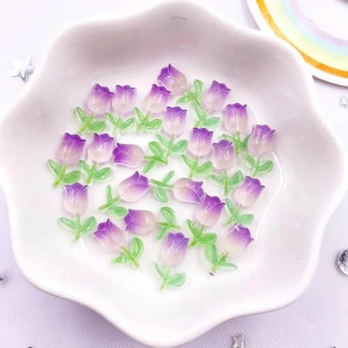 50 Stück Harz Mini bunt A Kunst Nagel Flatback Blume Strass Knöpfe Applikation Zubehör DIY Maniküre-T von YJMYZ