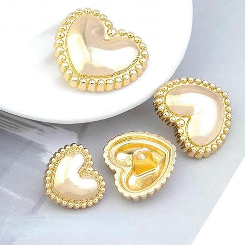 Retro-Perlen-Gold-Metallknopf, luxuriöse Strass-Mantelknöpfe für Damen, DIY-Kleidung, Anzug, Nähen, Aufnähen, Botones-Zubehör, 09–15 mm, 5 Stück Retro-Perlen-Gold-Metallknopf, luxuriöse Strass-Mantelknöpfe für Damen, DIY-Kleidung, Anzug, Nähen, Aufnähen, Botones-Zubehör, 09–15 mm, 5 Stück von YJMYZ