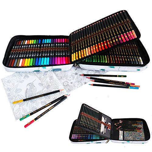 YJYHART Aquarellstifte Pinsel Marker Stifte Set,Filzstifte Doppelseitig,Buntstifte Professionell Zeichensets,Bleistift Set für Skizzieren und bleistiftzeichnungen,Studenten Doodling von YJYHART