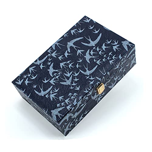 Schmuckschatulle, luxuriöse Schmuckschatulle aus PU-Leder, Schmuck-Organizer-Box, Schmuckschatulle, Dekoration, Aufbewahrungsbox für Ringe, Halsketten, Ohrringe, Uhren, Damen, modisches Geschenk von YJYJY