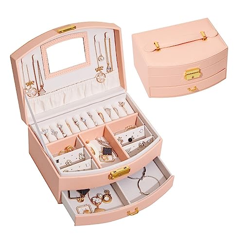 YJYJY Schmuck-Organizer-Box, Schmuckschatulle, Handschmuck, Schmuck-Aufbewahrungsbox, Ringe, Ohrringe, Ohrstecker, Armband-Organizer von YJYJY