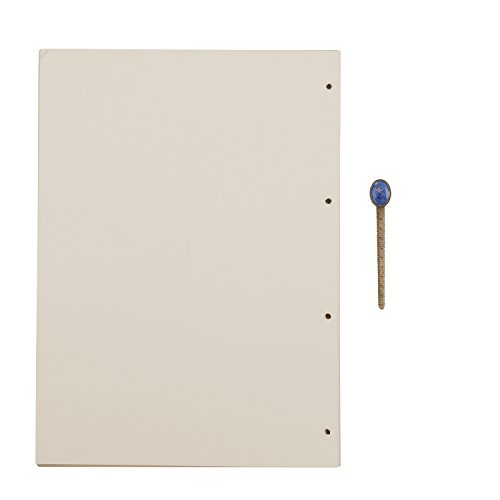 A4 4 Löcher Refill Leeres Papier Binder Planer Refill Papier Nachfüllpapier Trennblätter Liniert/Leer/Kraftpapier für Notizbuch Papier100 Blatt/200 Seiten für Ordner Nachfüllbar Tagebuch Notizbuch von YJZQ