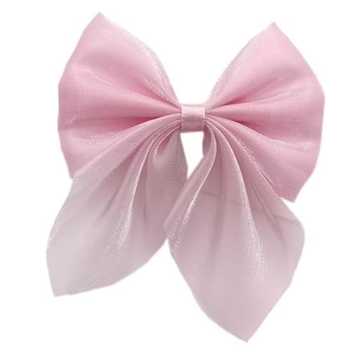 YKAFADE 10 Stück Mini Schleifen Geschenkschleife, 8 x 8,5 cm Chiffon Schleife Stoff Bögen Deko Band Bowtie für Nähen,Scrapbooking,Hochzeit Deko,Karten, DIY Basteln,Haar bogen Hut,Geschenk -Rosa von YKAFADE