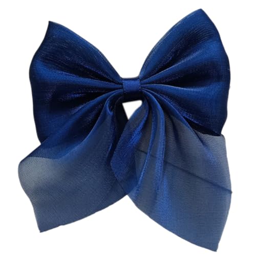 YKAFADE 20 Stück Mini Schleifen Geschenkschleife, 8 x 8,5 cm Chiffon Schleife Stoff Bögen Deko Band Bowtie für Nähen,Scrapbooking,Hochzeit Deko,Karten, DIY Basteln,Haar Bogen Hut,Geschenk -Navy Blau von YKAFADE