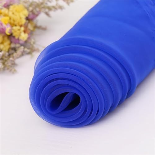 YKAFADE Organzastoff 150cm*1m Tüll Stoff Tüll Dekostoff Tüllstoff Netzstoff für DIY Basteln Bekleidung Tüllrock Hochzeitskleid Hochzeit Party Tischedeko Geschenke Deko Basteln -Dunkelblau von YKAFADE