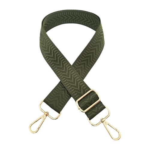 YKAFADE Taschengurt für Damen & Herren, 3.8 cm Breiter 72-130 cm einfarbig Verstellbarer Schultergurt mit Metallhaken Ersatz-Taschengurt Tragegurt für Schultertaschen Handtasche Tasche,Dunkelgrün YKAFADE Taschengurt für Damen & Herren, 3.8 cm Breiter 72-130 cm einfarbig Verstellbarer Schultergurt mit Metallhaken Ersatz-Taschengurt Tragegurt für Schultertaschen Handtasche Tasche,Dunkelgrün von YKAFADE