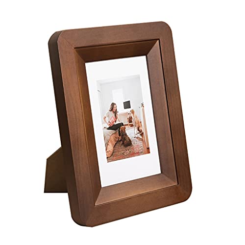 YKJGRTF Tabletop Display Bilderrahmen,Wandmontage Bilderrahmen,Bilderrahmen Bilderrahmen mit Definition Glasbilderrahmen Holz for Schlafzimmer Wohnzimmer Büro Tischplatte (Size : 10 inch)(10 inch) von YKJGRTF