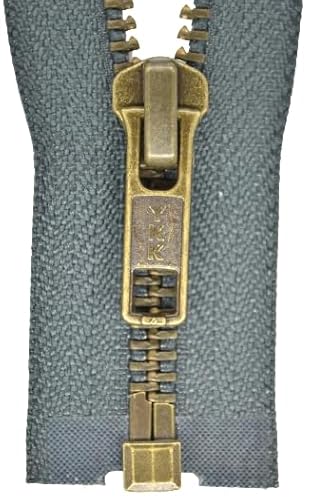 YKK Reißverschluss 1 Wege teilbar grau 55 cm Metall Metallzähne YKK Reißverschluss 1 Wege teilbar grau 55 cm Metall Metallzähne von YKK