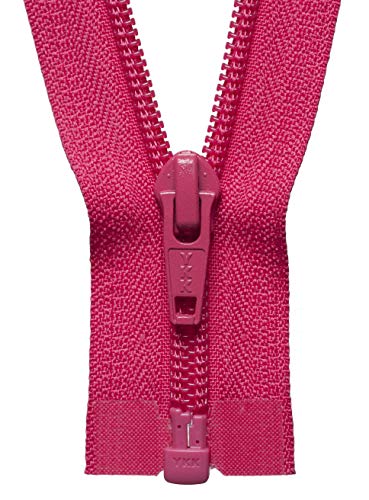 YKK 02025516 Spiralreißverschluss, Nylon, Nein 516 Shocking Pink, 25 cm Length von YKK