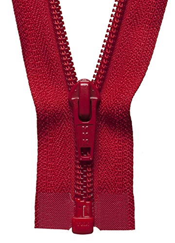 YKK 02041519 Spiralreißverschluss, Nein 519 Rot, 41 cm Length von YKK