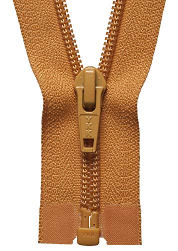 YKK 02046848 Spiralreißverschluss, Nylon, Nein 848 Gold, 46 cm Length von YKK