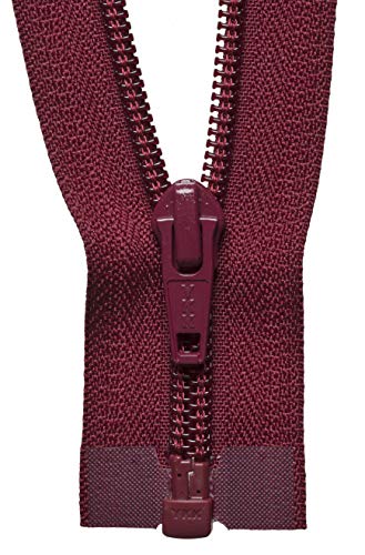 YKK 02056527 Spiralreißverschluss, Nein 527 Dark Wine, 56 cm Length von YKK