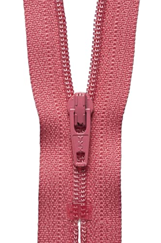 YKK 04010338 Spiralreißverschluss, Metall Nylon, Nein 338 Coral Pink, 10 cm Length von YKK