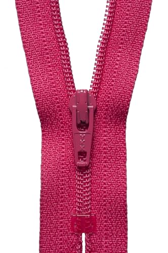 YKK 04010516 Spiralreißverschluss, Metall Nylon, Nein 516 Shocking Pink, 10 cm Length von YKK