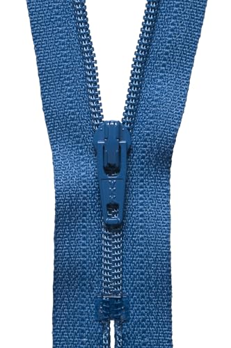 YKK 04015557 Spiralreißverschluss, Metall Nylon, Nein 557 Saxe Blue, 15 cm Length von YKK