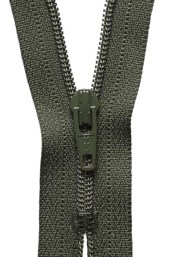 YKK 04015566 Spiralreißverschluss, Metall Nylon, Nein 566 Khaki, 15 cm Length von YKK