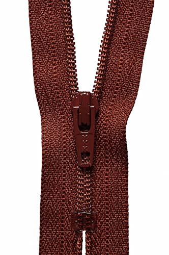 YKK 04018236 Spiralreißverschluss, Metall Nylon, Nein 236 Rich Brown, 18 cm Length von YKK