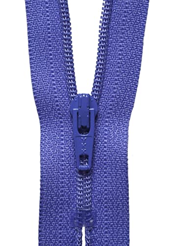 YKK 04018281 Spiralreißverschluss, Metall Nylon, Nein 281 Delphinium, 18 cm Length von YKK