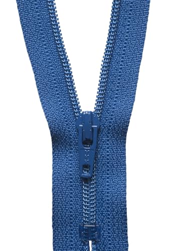 YKK 04018558 Spiralreißverschluss, Metall Nylon, Nein 558 Mid Royal Blue, 18 cm Length von YKK